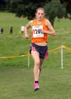 Chloe Price (Durham City) on the second leg of the Northern Cross Country Relay, Graves Park, Sheffield.